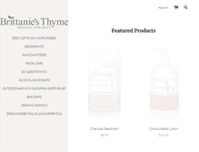 Tablet Screenshot of brittaniesthyme.com